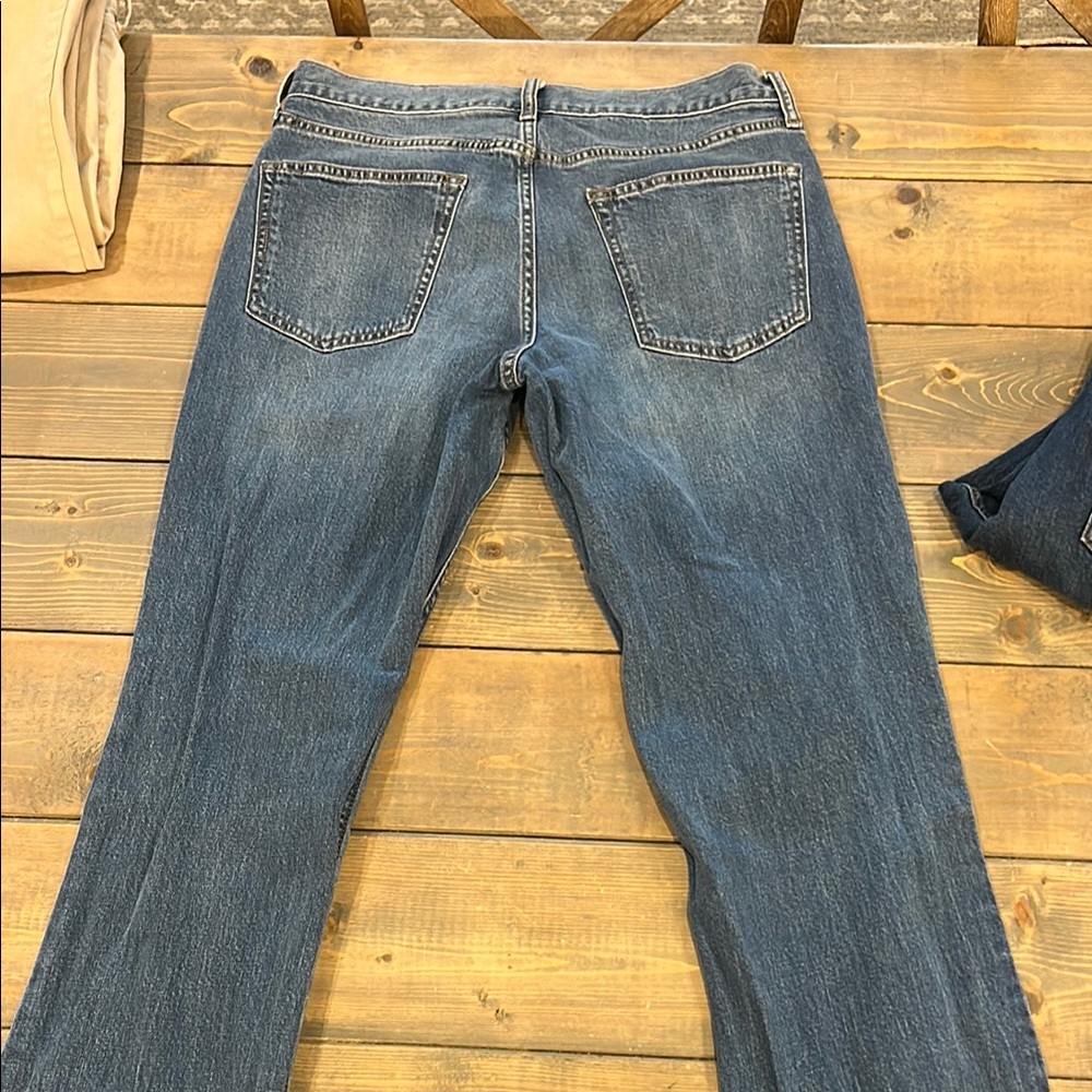 3 Pairs Old Navy Blue and Tan Bootcut Jeans 32X34 - Picture 7 of 10